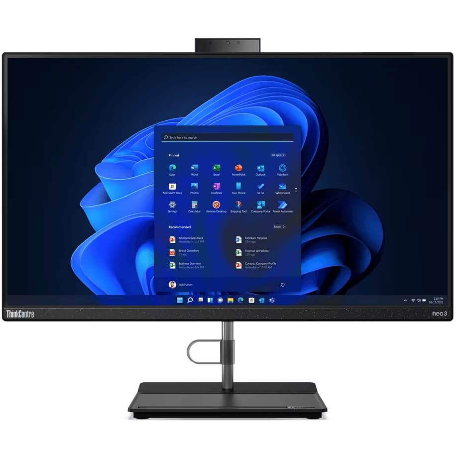 Lenovo ThinkCentre Neo 30a 24 All-in-One Desktop PC – Core i5-1235U / 23.8″ FHD / 8GB RAM / 512GB SSD / Win 11 Pro (12CE003BSA) image 1