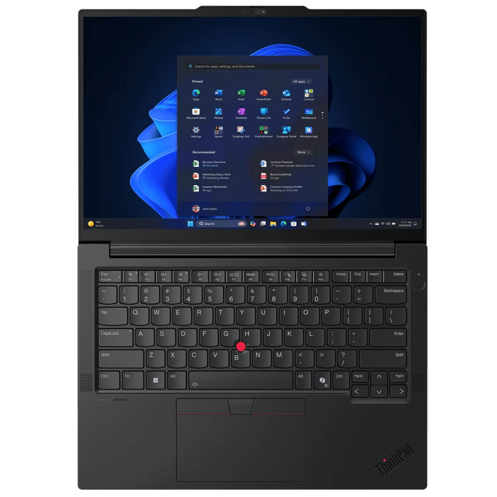 Lenovo ThinkPad E14 Gen 7 Notebook PC – Core Ultra 5 226V / 14″ WUXGA / 16GB RAM / 512GB SSD / Win 11 Pro (21U20012ZA) — rear