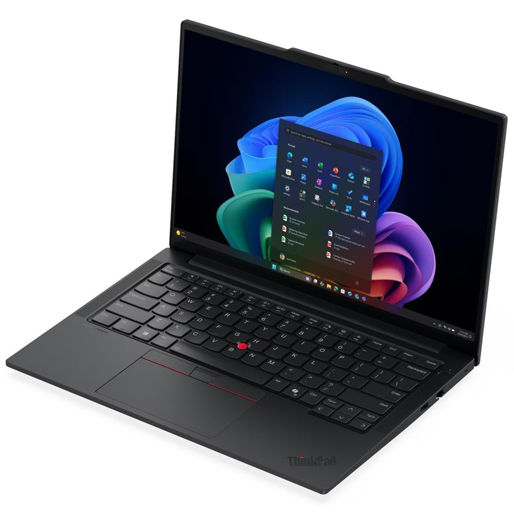 Lenovo ThinkPad E14 Gen 8 Notebook – Core Ultra 7 355 / 14″ WUXGA / 16GB RAM / 512GB SSD / Win 11 Pro (21Y6001RZA) — side vie