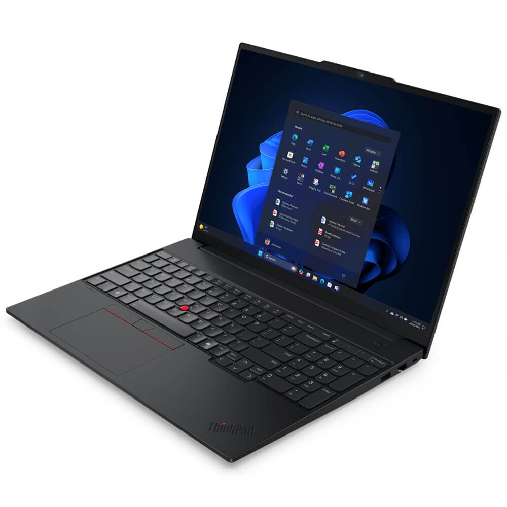 Lenovo ThinkPad E16 Gen 3 Notebook PC – Core 7 240H / 16″ WUXGA / 16GB RAM / 1TB SSD / Win 11 Pro (21TF0053ZA) — side view