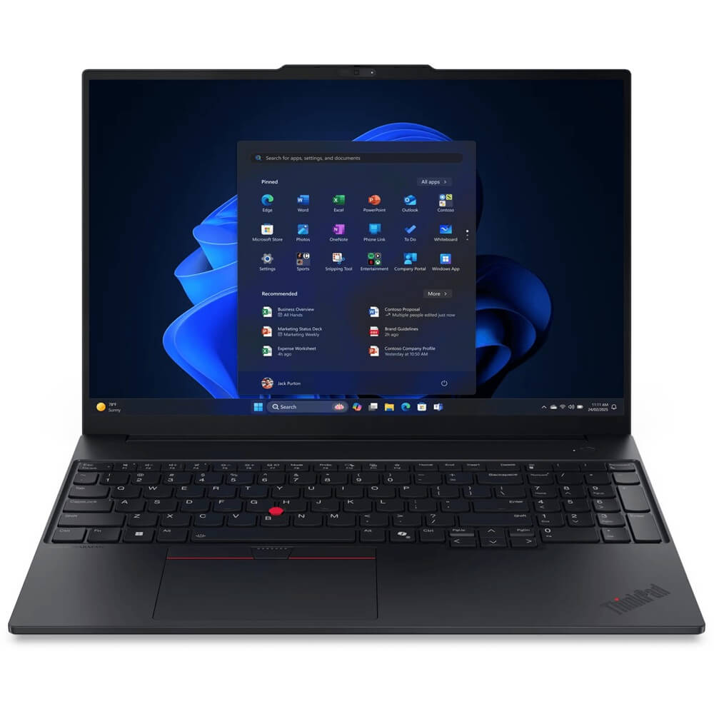 Lenovo ThinkPad E16 Gen 3 Notebook PC – Core Ultra 5 225U / 16″ WUXGA / 16GB RAM / 512GB SSD / Win 11 Pro (21SR005EZA)