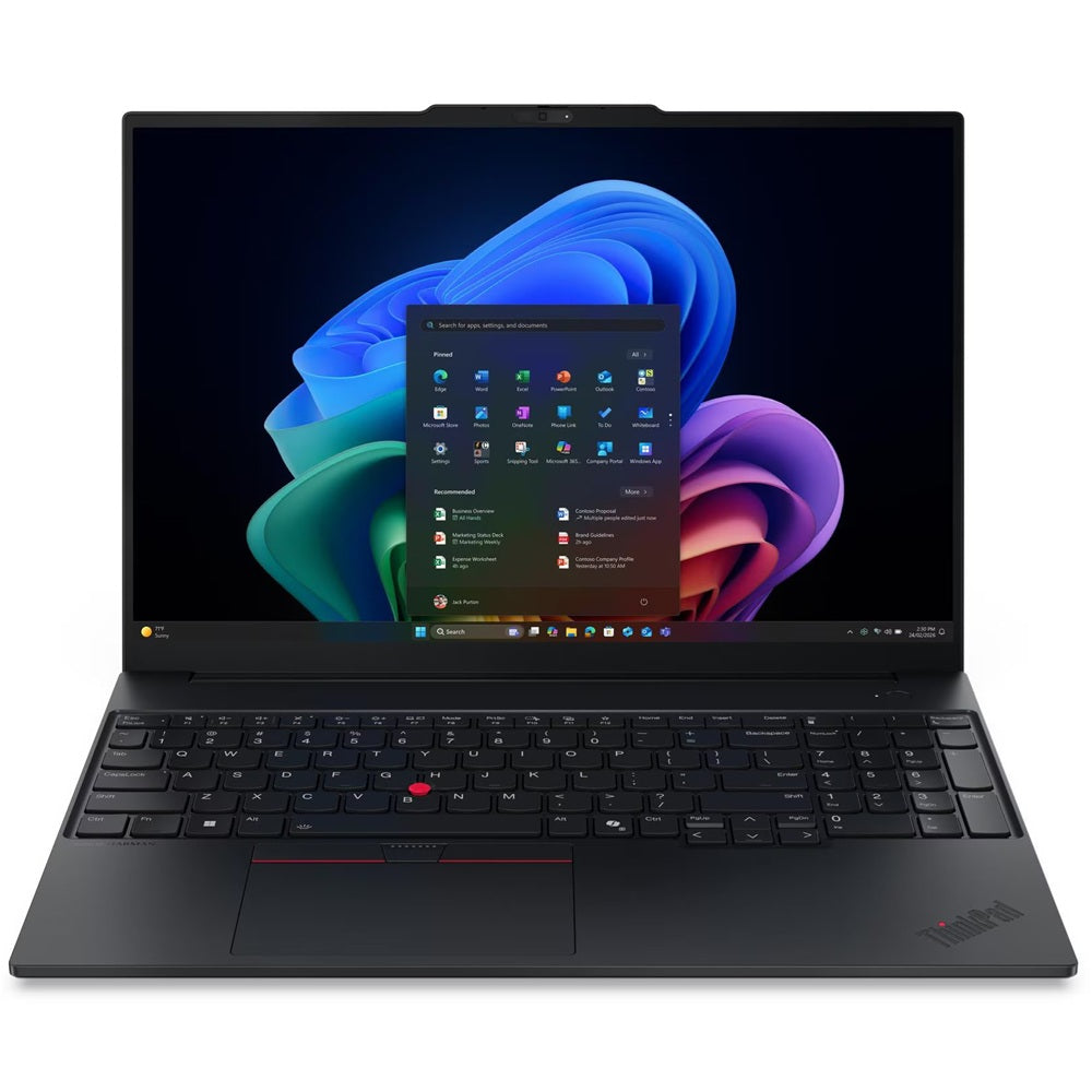 Lenovo ThinkPad E16 Gen 4 Notebook PC – Core Ultra 7 355 / 16″ WUXGA / 16GB RAM / 1TB SSD / Win 11 Pro (21YC0026ZA)
