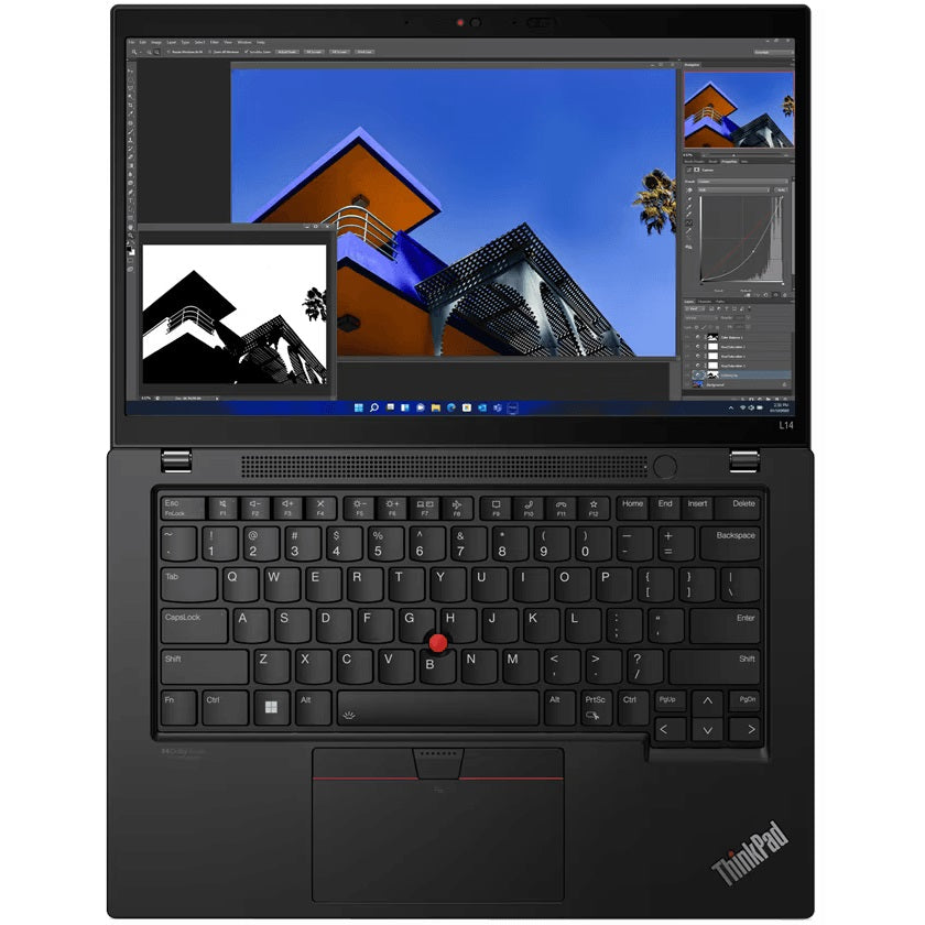 Lenovo ThinkPad L14 Gen 3 Notebook PC – Core i7-1255U / 14.0″ FHD / 8GB RAM / 512GB SSD / LTE / Win 11 Pro / Black (21C1000QZ