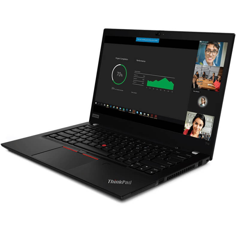 Lenovo ThinkPad T14 Gen 1 Notebook PC – Core i5-10210U / 14″ FHD / 8GB RAM / 512GB SSD / LTE / Win 10 Pro (20S00017ZA) — side