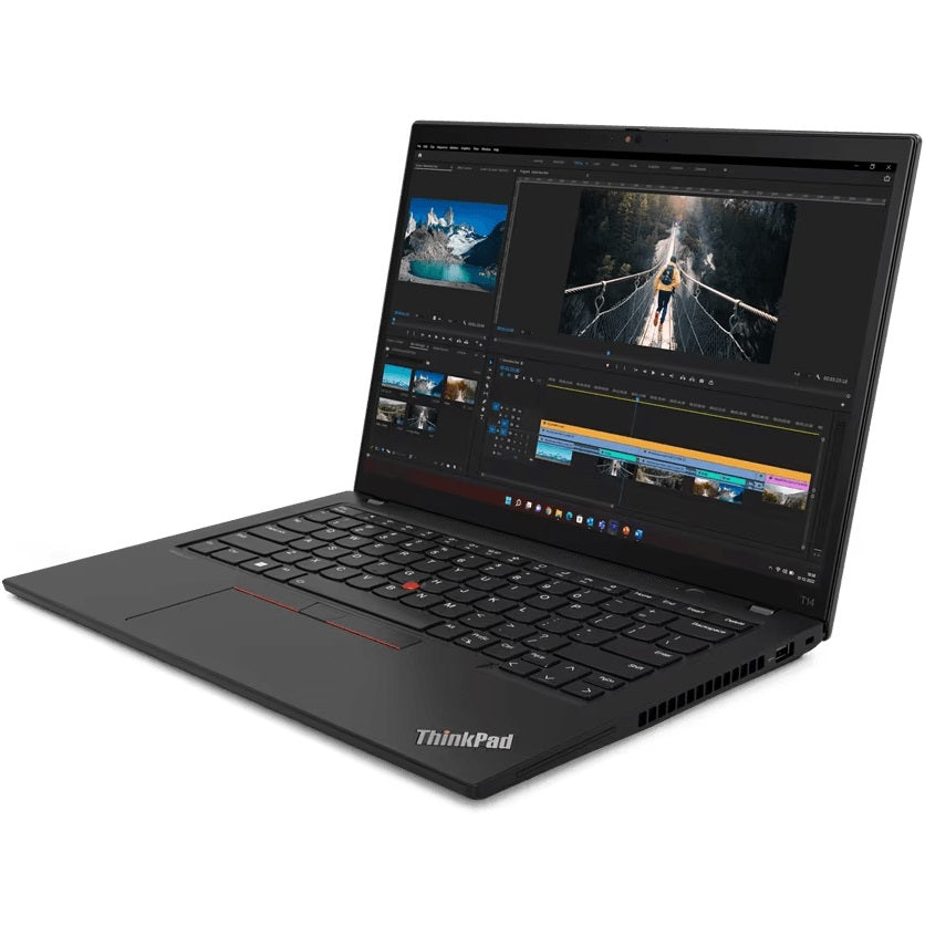 Lenovo ThinkPad T14 Gen 4 Notebook PC – Core i7-1355U / 14.0″ WUXGA / 16GB RAM / 512GB SSD / LTE / Win 11 Pro / Thunder Black