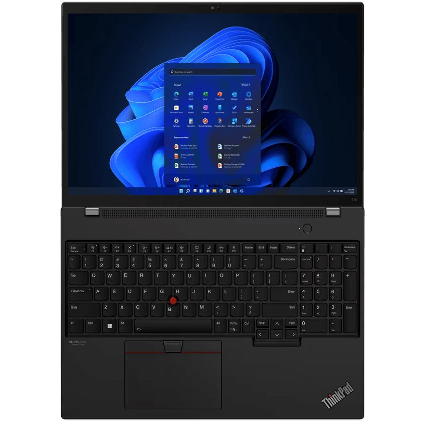 Lenovo ThinkPad T16 Gen 1 Notebook PC – Core i7-1255U / 16.0″ WUXGA / 16GB RAM / 512GB SSD / LTE / Win 11 Pro (21BV008DZA) — 