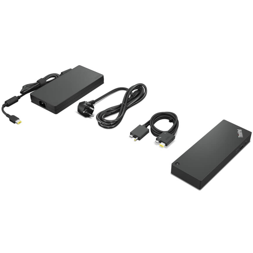 Lenovo ThinkPad Thunderbolt 4 WorkStation Dock (40B00300SA) — in use