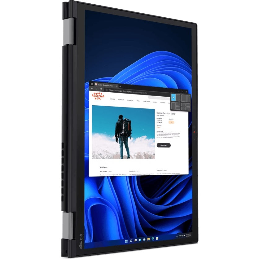 Lenovo ThinkPad X13 Yoga Gen 3 Notebook PC – Core i7-1255U / 13.3″ WUXGA Touch / 16GB RAM / 1TB SSD / LTE / Win 11 Pro (21AW0