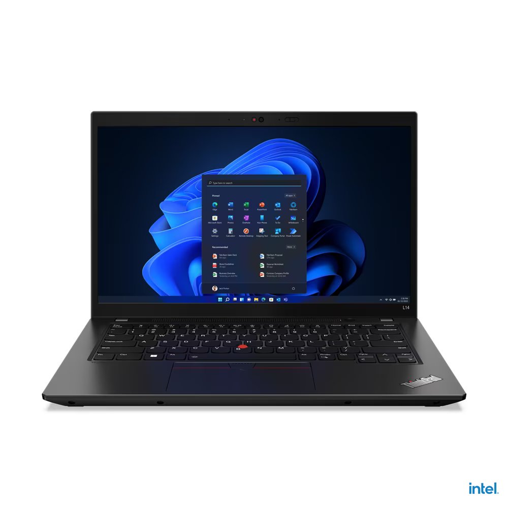Lenovo ThinkPad L14 Gen 3 Notebook PC – Core i7-1255U / 14.0″ FHD / 16GB RAM / 512GB SSD / Win 11 Pro / Thunder Black (21C100