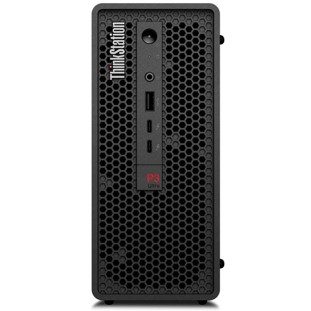 Lenovo ThinkStation P3 Ultra SFF Workstation Desktop PC – Core i7-14700 / 16GB RAM / 512GB SSD / NVIDIA T400 4GB / Win 11 Pro (30HBS56W00) image 1