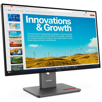Lenovo ThinkVision P24QD-40 23.8″ QHD IPS Monitor (64B1GAT1SA) — front view