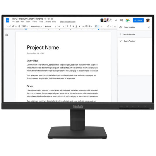 Lenovo ThinkVision S22-4e 21.5″ Full HD IPS Monitor (64CBKAT6SA) image 1