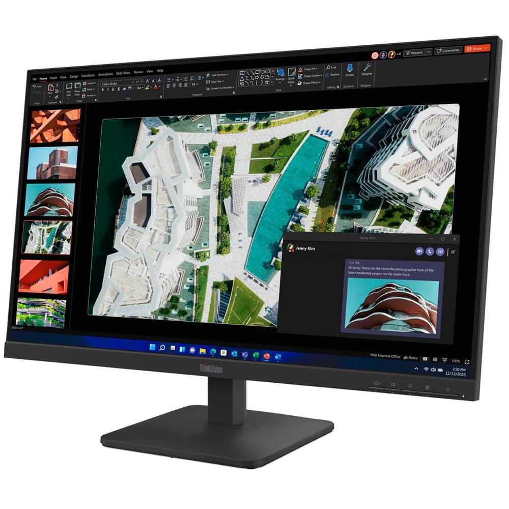 Lenovo ThinkVision S27-4e 27″ Full HD IPS Monitor (64BEKAT1SA) — side view