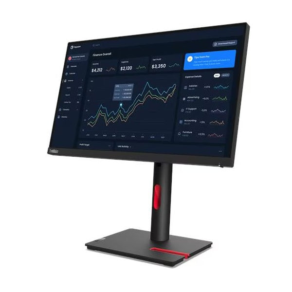 Lenovo ThinkVision T22i-30 21.5″ Full HD IPS Monitor (63B0MAT6SA) — side view