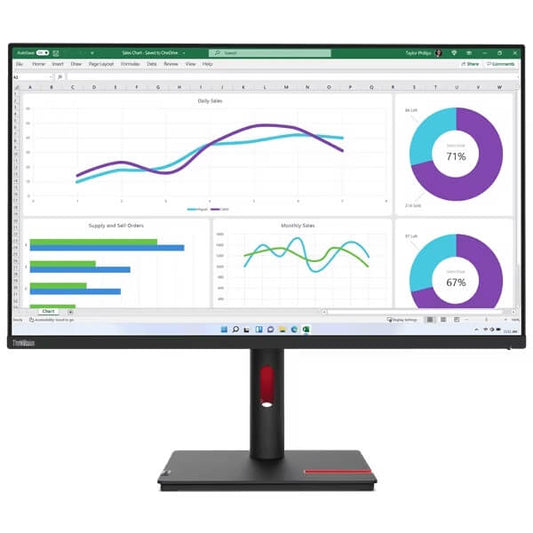 Lenovo ThinkVision T32h-30 31.5″ QHD IPS Monitor (63D3GAT1SA) image 1