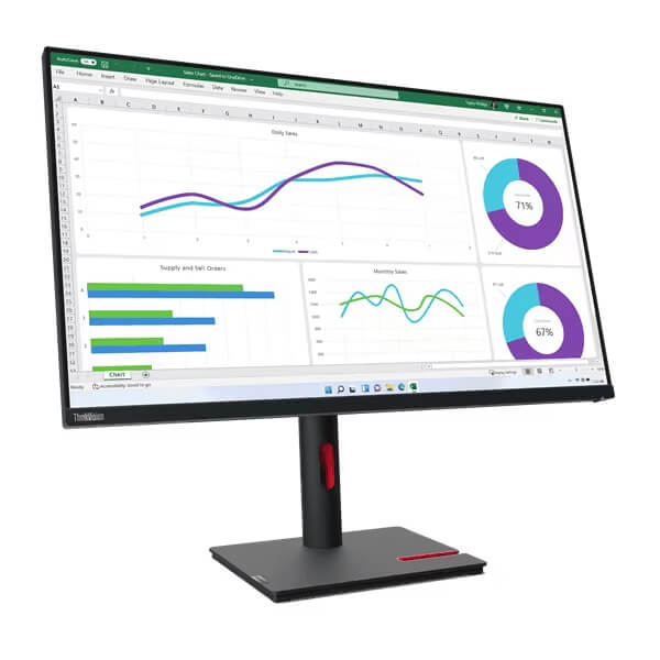 Lenovo ThinkVision T32h-30 31.5″ QHD IPS Monitor (63D3GAT1SA) — front view