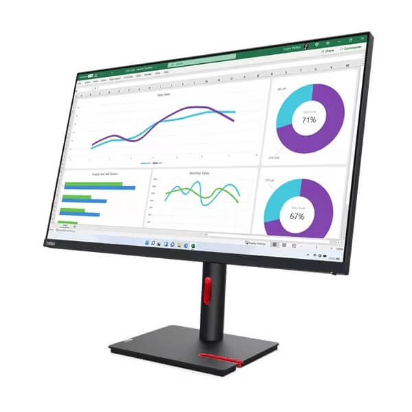 Lenovo ThinkVision T32h-30 31.5″ QHD IPS Monitor (63D3GAT1SA) — side view