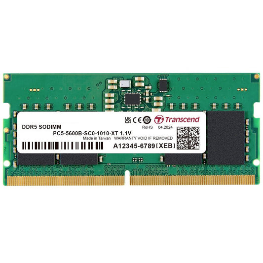 Transcend 8GB DDR5 5600MHz Notebook Memory Module (JM5600ASG-8G) image 1