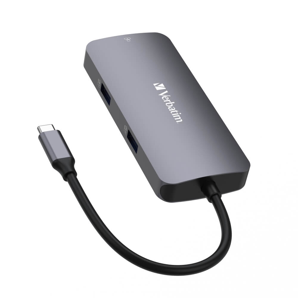 Verbatim USB-C Pro Multiport Hub (32150) — rear view