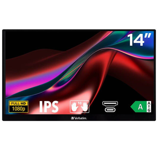 Verbatim 14″ Full HD Portable Touchscreen Monitor (49591) image 1