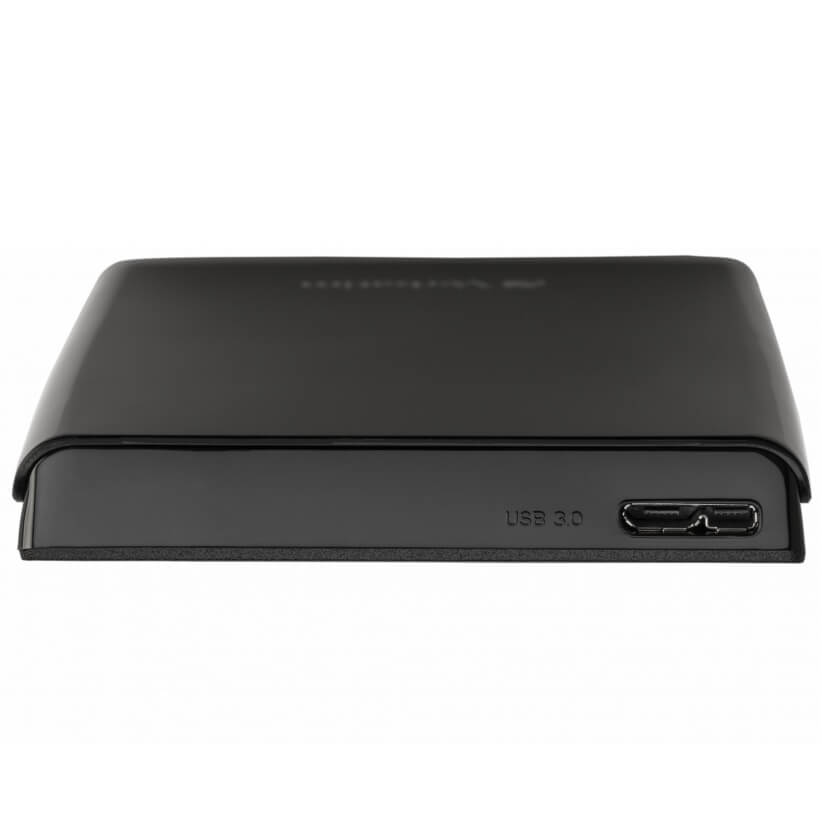 Verbatim Store ‘n’ Go 2TB USB 3.0 Portable Hard Drive – Black (53177) — rear view
