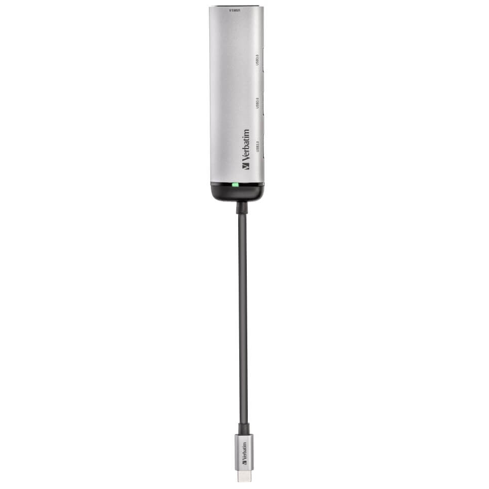 Verbatim USB-C Multiport USB 3.2 Gen 1 Hub (49147) — side view