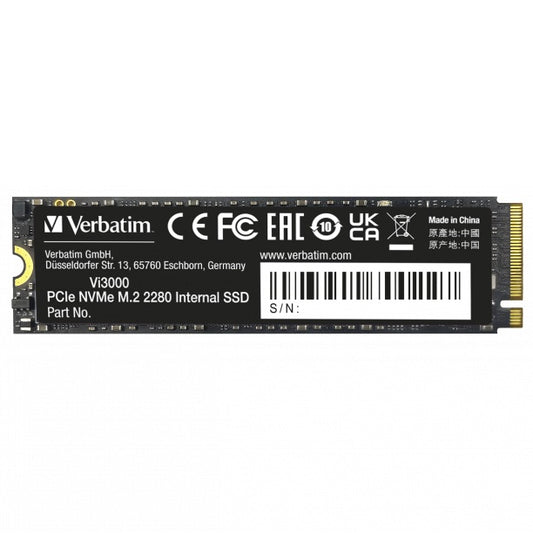 Verbatim Vi3000 2TB M.2 PCIe NVMe Solid State Drive (49376) image 1