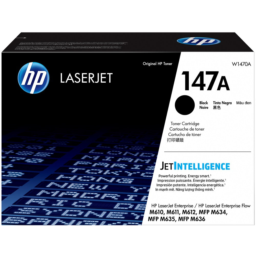 Genuine HP 147A Black LaserJet Toner Cartridge (W1470A) image 1