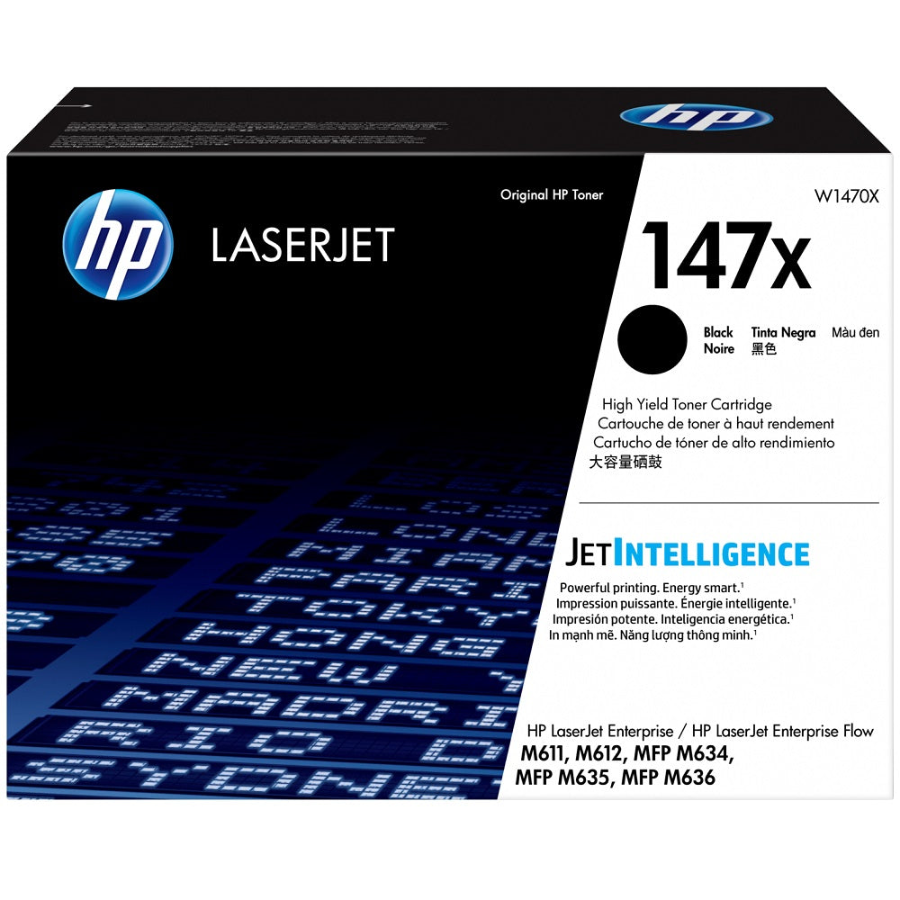 Genuine HP 147X Black LaserJet Toner Cartridge (W1470X) image 1