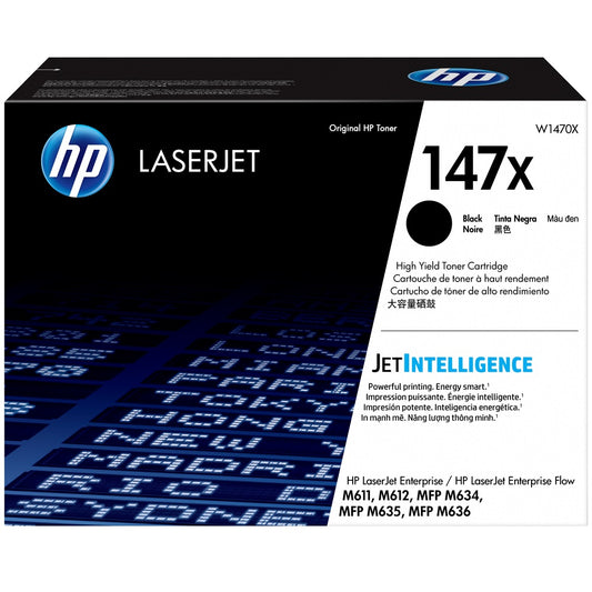 Genuine HP 147X Black LaserJet Toner Cartridge (W1470X) image 1