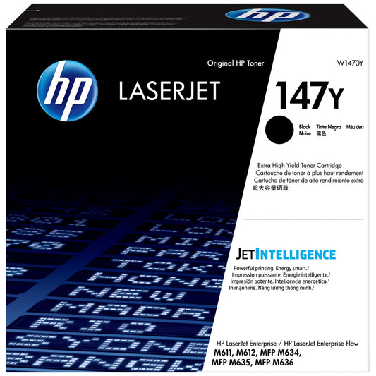 Genuine HP 147Y Black LaserJet Toner Cartridge (W1470Y) image 1