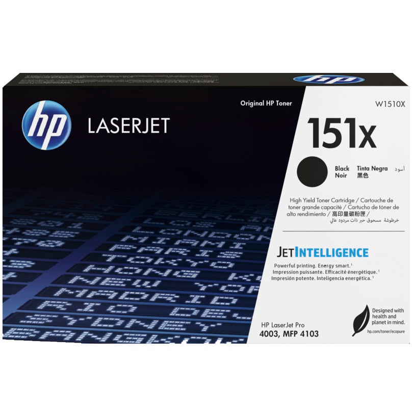 Genuine HP 151X Black LaserJet Toner Cartridge (W1510X) image 1