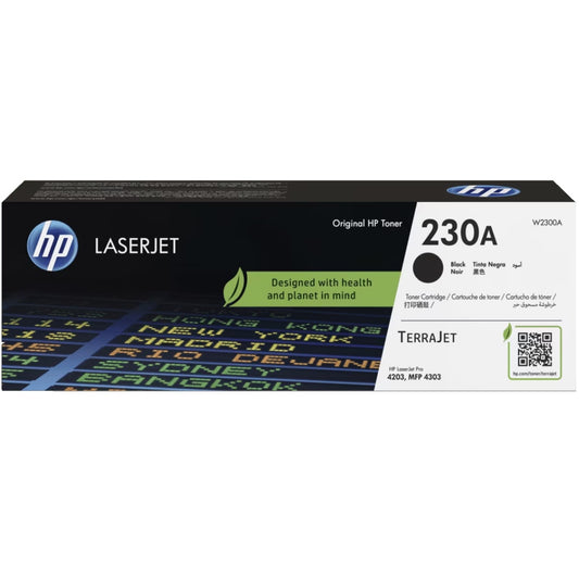 HP 230A Black LaserJet Toner Cartridge (W2300A) image 1