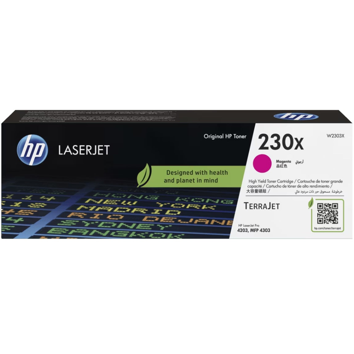 Genuine HP 230X Magenta LaserJet Toner Cartridge (W2303X) image 1