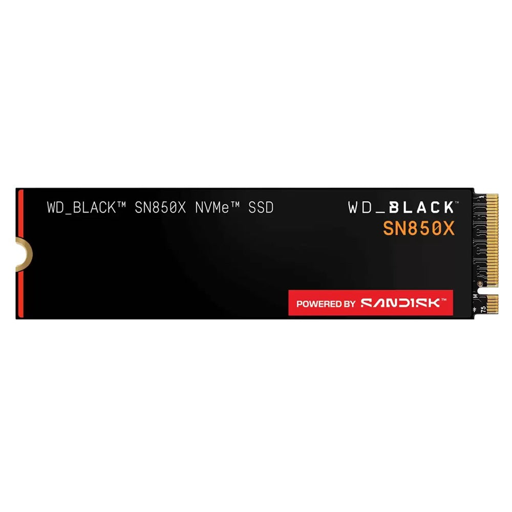 WD BLACK SN850X 2TB M.2 2280 PCIe Gen4 x4 NVMe Solid State Drive (WDS200T2X0E) image 1