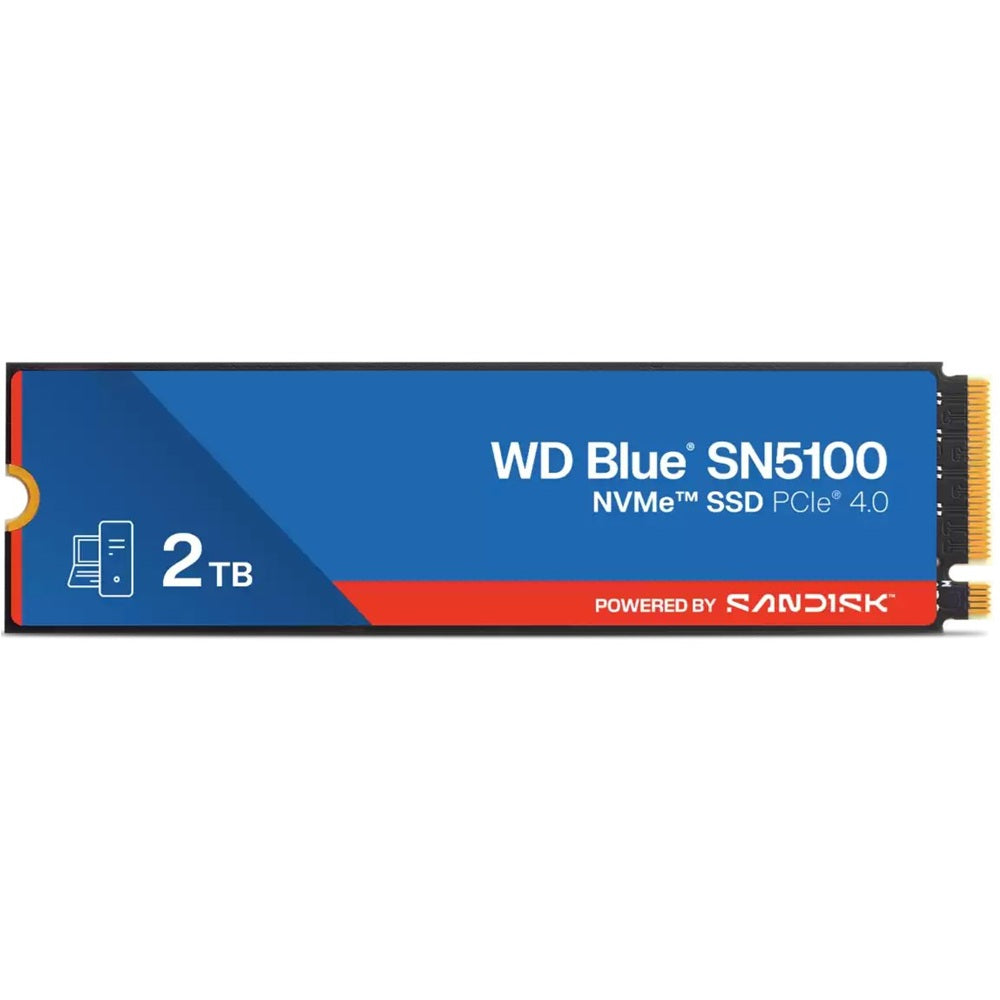 WD Blue SN5100 2TB M.2 2280 PCIe Gen 4.0 NVMe Solid State Drive (WDS200T5B0E) image 1