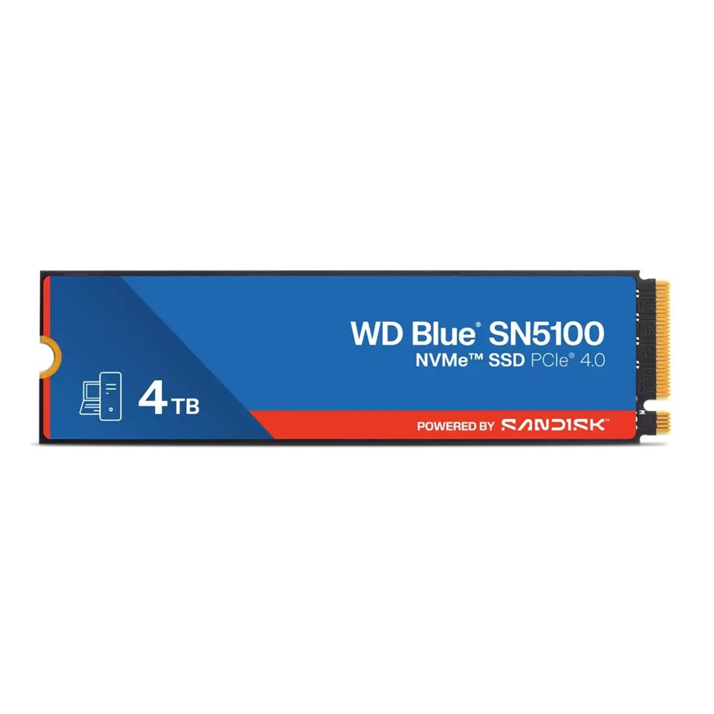 WD Blue SN5100 4TB M.2 2280 PCIe Gen 4.0 NVMe Solid State Drive (WDS400T5B0E) image 1