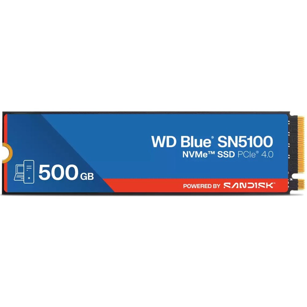 WD Blue SN5100 500GB M.2 2280 PCIe Gen4 NVMe Solid State Drive (WDS500G5B0E) image 1