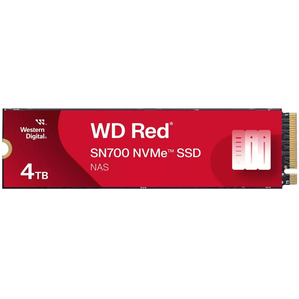 WD Red SN700 4TB M.2 2280 PCIe Gen3 x4 NVMe Solid State Drive (WDS400T1R0C) image 1