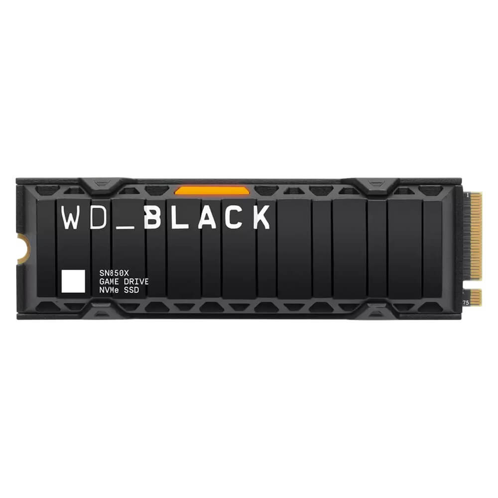WD BLACK SN850X 2TB M.2 2280 PCIe NVMe Solid State Drive With Heatsink (WDS200T2XHE) image 1