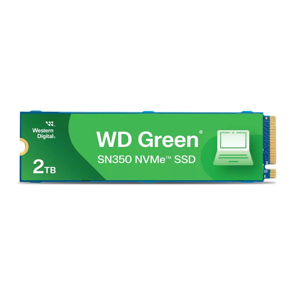 WD Green SN350 2TB M.2 2280 QLC PCIe NVMe Gen3 Solid State Drive (WDS200T3G0C) image 1