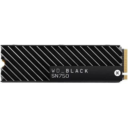 WD Black SN750 1TB M.2 2280 PCIe NVMe Solid State Drive with Heatsink (WDS100T3XHC)