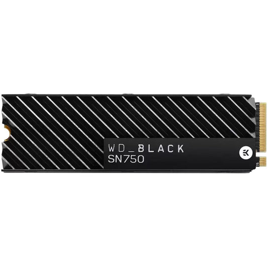 WD Black SN750 1TB M.2 2280 PCIe NVMe Solid State Drive with Heatsink (WDS100T3XHC) image 1