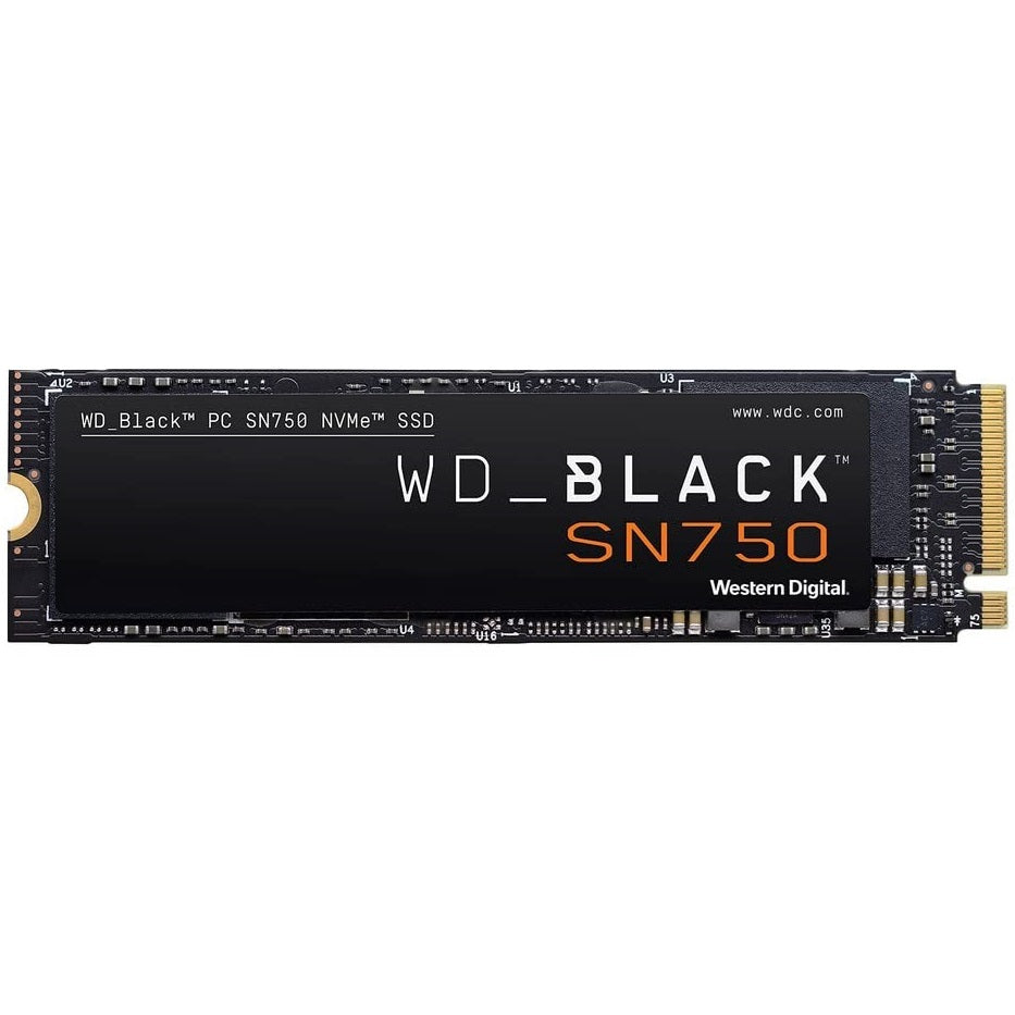 WD Black SN750 1TB M.2 2280 PCIe NVMe Solid State Drive (WDS100T3X0C) image 1