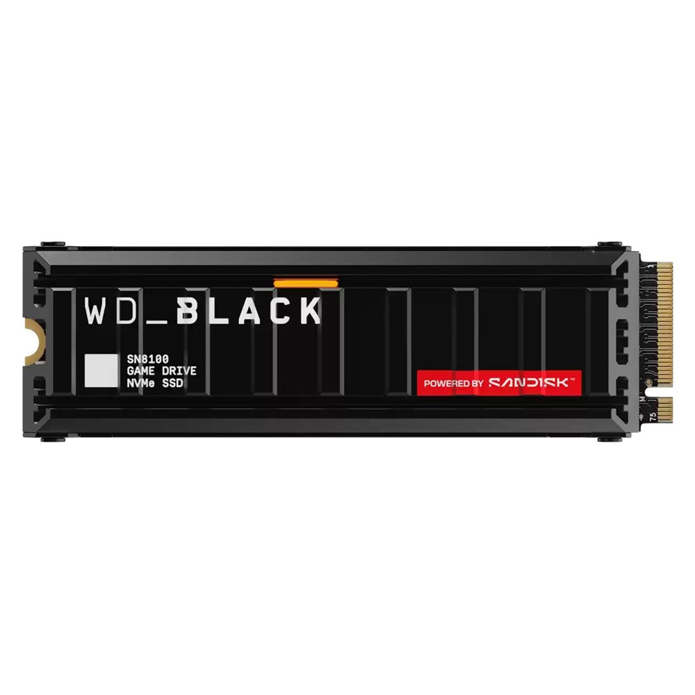 WD BLACK SN8100 2TB M.2 2280 PCIe Gen 5 NVMe Solid State Drive with Heatsink (WDS200T1XHM) image 1
