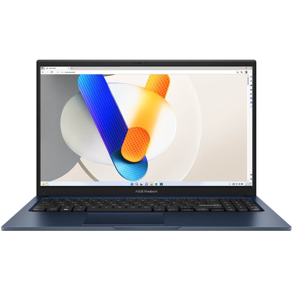 ASUS VivoBook 15 X1504 Notebook PC – Core i5-1334U / 15.6 FHD / 8GB RAM / 512GB SSD / Win 11 Home / Quiet Blue (X1504VA-I5851