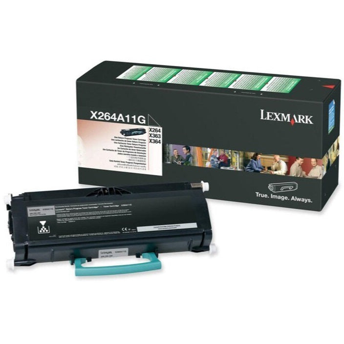 Lexmark X264A11G Return Program Black Laser Toner Cartridge image 1