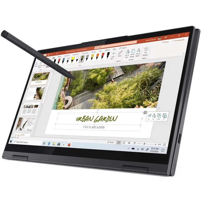 Lenovo Yoga 7 14ACN6 Notebook PC – Ryzen 5-5600U / 14.0″ FHD Touch / 8GB RAM / 512GB SSD / Win 11 Home / Slate Grey (82N70061