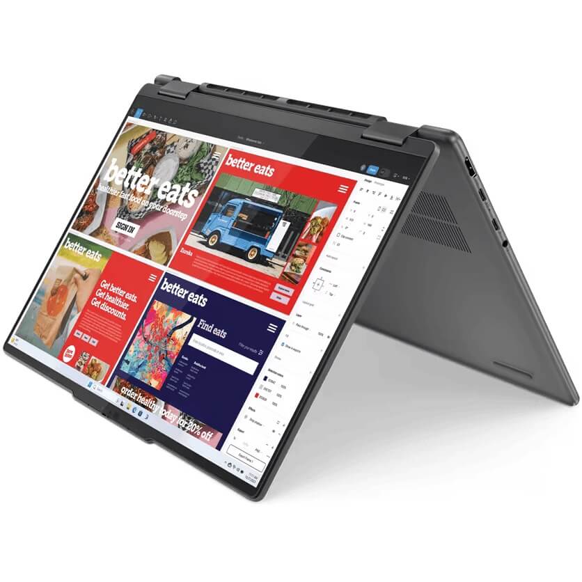 Lenovo Yoga 7 2-in-1 14IML9 Notebook PC – Core Ultra 7 155U / 14″ WUXGA Touch / 16GB RAM / 1TB SSD / Win 11 Pro / Storm Grey 