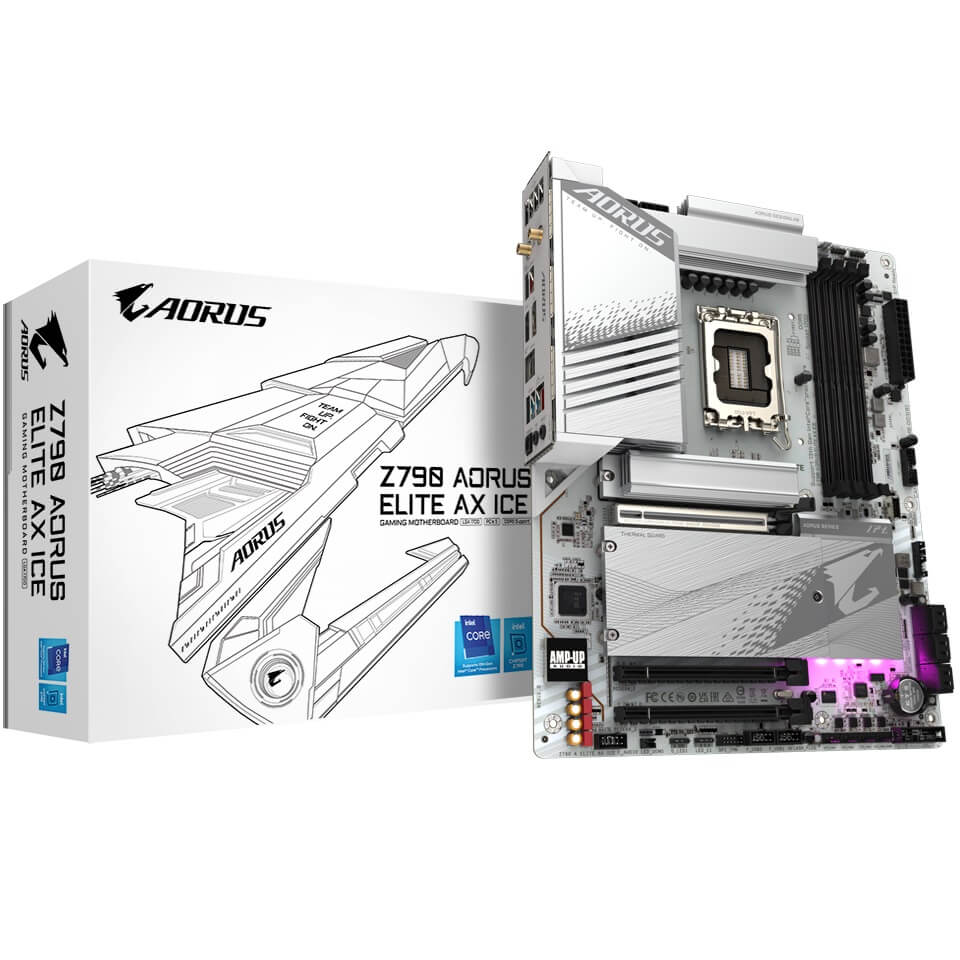 Gigabyte Z790 AORUS Elite AX ICE DDR5 LGA1700 Motherboard (GA-Z790-AORUS-ELITE-AX-ICE) image 1